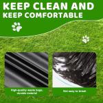 Uppcasir Dog Poop Trash Can Outside, 20L/5Gallon Dog Waste Trash Can with Lid, Pedal and Removable Inner Waste Bin, Pet Poop Bucket with 100 Bags, Red