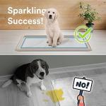 Pee Pad Tray Holder for Dogs - Fits Up to 25 x 25 in. Square Potty Training Pads No Spill Raised Lip High Edge Silicone Mat, Extra Thick and Non-Slip for Indoor Floor Protection (Large, Beige) | eenk