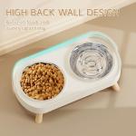 Elevated Cat Bowl Set with Stainless Steel Bowls
