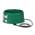 Farm Innovators 1.5-Gal Heated Pet Water Bowl for Dogs & Cats, Anti-Chew Cord, 60W, Green