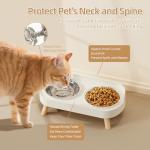 Elevated Cat Bowl Set with Stainless Steel Bowls