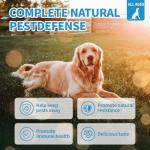 Dog Flea and Tick Chewable 200ct, Oral Flea and Tick Chews Supplement, Skin & Coat Support for Dogs, Puppies, All Breeds & Sizes