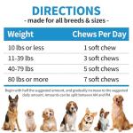 Dog Flea and Tick Chewable 200ct, Oral Flea and Tick Chews Supplement, Skin & Coat Support for Dogs, Puppies, All Breeds & Sizes