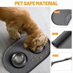 Waterproof Silicone Pet Feeding Mat with Raised Edge
