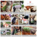 KYEESE 2Pack Dog Shirt Stretchy Sweatshirt Pullover Fleece Coats Lightweight Shirts Vest Sleeveless T-Shirt Soft for Small Dogs, Brown+Khaki, Small