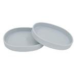 Cat Bowls Silicone Dog Bowls, Non Slip Dog Food Bowls Cat Feeding Bowls, Drinking Bowl Pet Bowl for Dry Food and Wet Food, 10 OZ/330ML Water or Food Bowl for Small Pets, Gray 2pcs