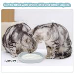 Cat Bowls Silicone Dog Bowls, Non Slip Dog Food Bowls Cat Feeding Bowls, Drinking Bowl Pet Bowl for Dry Food and Wet Food, 10 OZ/330ML Water or Food Bowl for Small Pets, Gray 2pcs