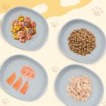 Cat Bowls Silicone Dog Bowls, Non Slip Dog Food Bowls Cat Feeding Bowls, Drinking Bowl Pet Bowl for Dry Food and Wet Food, 10 OZ/330ML Water or Food Bowl for Small Pets, Gray 2pcs