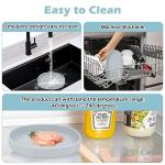 Cat Bowls Silicone Dog Bowls, Non Slip Dog Food Bowls Cat Feeding Bowls, Drinking Bowl Pet Bowl for Dry Food and Wet Food, 10 OZ/330ML Water or Food Bowl for Small Pets, Gray 2pcs