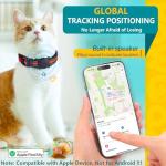 PawGaze Dog Tracker Collar, No Monthly Fee Cat Tracker Collar(Only iOS), Compatible with Apple FindMy App, Reflective FinderTag Smart Collars, Anti-Lost, Key Finder for Pets/Items（NOT GPS）
