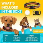 PawGaze Dog Tracker Collar, No Monthly Fee Cat Tracker Collar(Only iOS), Compatible with Apple FindMy App, Reflective FinderTag Smart Collars, Anti-Lost, Key Finder for Pets/Items（NOT GPS）