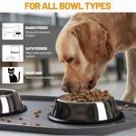 Waterproof Silicone Pet Feeding Mat with Raised Edge