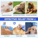 MaxHemp Dog Allergy Relief- 60PCS Dog Allergy Chews Itching Skin Relief for Skin & Coat, Anti Itch,Hot Spots Treatment - Canine Immune Health Supplement