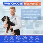 MaxHemp Dog Allergy Relief- 60PCS Dog Allergy Chews Itching Skin Relief for Skin & Coat, Anti Itch,Hot Spots Treatment - Canine Immune Health Supplement