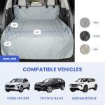 4Knines SUV Cargo Liner for Dogs – Dog Trunk Cover – Heavy-Duty, Waterproof Pet Seat Protector – Durable Cargo Liners for Dogs – USA-Based Company - Small (Black)