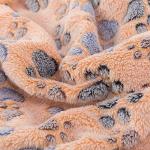 Allisandro Luxurious Dog Blanket, 350 GSM Super Fuzzy Microplush Fleece Pet Blankets for Small Medium Large Dogs and Cats, Brown, 64 x 40 Inches