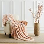 Allisandro Luxurious Dog Blanket, 350 GSM Super Fuzzy Microplush Fleece Pet Blankets for Small Medium Large Dogs and Cats, Brown, 64 x 40 Inches
