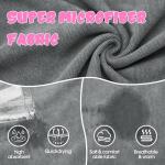 HezzLuv Super Absorbent Dog Bathrobe, Microfiber Bath Robe Towel for Fast Drying, Cozy Fit, Adjustable Belly Strap, Unique Dinosaur Design Dog Drying Coat for Bath, Rainy Walks & Cold Weather