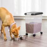 Airtight Pet Food Storage Container with Wheels