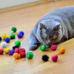 Youngever 30 Pack Sparkle Balls - Interactive Cat & Kitten Toys