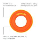 Ruffwear, Hydro Plane Floating Disc for Dogs, Tangelo Orange, Large
