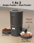 Automatic Cat Feeder for Two Cats, 6 Meals