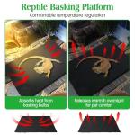 Tfwadmx Reptile Basking Platform Tortoise Feeding Dish Natural Rock Food Bowl Landscape Habitat Decor for Turtle Lizard Bearded Dragon Crested Gecko Snake 2Pcs