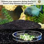 SunGrow Tough Borosilicate Glass Shrimp & Gecko Feed Dish, Wide and Deep, Transparent Basin for Shrimp Food, Dog & Cat Medicine Holder