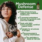 Animal Essentials Mushroom Defense - Immune System Support for Dogs & Cats, Natural Antioxidant, Mushrooms, for All Ages, Organic Herbs - 2 Fl Oz