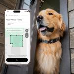 Fi New Series 3+ Smart Dog Tracker Collar [12 Month Membership Included] GPS Tracker for Dogs with Health & Behavior Monitoring, Escape Alerts, Waterproof, LED, Apple Watch Compatible (Blue, Medium)