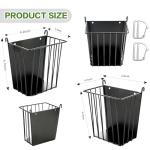 LUAVIARU Upgrades 4pcs Hay Feeder Rabbit - Guinea Pig - Metal Frame Hay Rack with Adjustable Hook - Less Wasted - for Guinea Pig, Bunny, Chinchilla Cage Accessories - Bunny Feeder