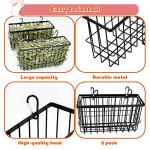 2PCS Rabbit Hay Feeder,Bunny Hay Feeder Rack with Metal Frame for Guinea Pig Chinchilla,Large Heavy-Duty Hay Holder Feeders for Rabbits Guinea Pigs, Small Animal Cage Accessories
