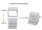 ORIBUKI 2 Pack No Mess Small Bird Feeder Bowl & Food Holder Hanging Cage Cups Dishes with Perch Fruit Vegetable Feeders Clips for Parrot Conure Parakeet Water Dispenser for Cage