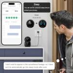Pet Camera Indoor, Indoor Camera Wireless with 2k 360 Translation 90 Tilt Auto Tracking Motion Detection Night Vision Live Notice Schedule Share View, Pet Camera Indoor with Phone App 2.4GHz, 2 Pack