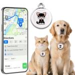 Smart GPS Tracker for Dogs, Mini Cat GPS Tracker, Positioning Smart Alarm Pet Tracker, Waterproof and Drop-Proof, Extra Long Battery Life of 365 Day, No Subscription