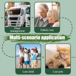 Smart GPS Tracker for Dogs, Mini Cat GPS Tracker, Positioning Smart Alarm Pet Tracker, Waterproof and Drop-Proof, Extra Long Battery Life of 365 Day, No Subscription