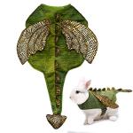 cyeollo Small Animal Bunny Costume Dinosaur Cosplay Halloween Pet Outfits for Rabbit Small Tiny Puppy Dog & Kitten 2lb to 4lb