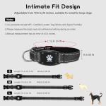 Myiwb GPS Dog Collar Tracker 2-in-1,Reflective Waterproof Adjustable Pet Collar,iOS-Only,Ideal for Dog Tracking pet Tracker,for Small to Large Dogs,Real-Time Tracking,No Monthly Fees(Black,Small)