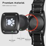 Myiwb GPS Dog Collar Tracker 2-in-1,Reflective Waterproof Adjustable Pet Collar,iOS-Only,Ideal for Dog Tracking pet Tracker,for Small to Large Dogs,Real-Time Tracking,No Monthly Fees(Black,Small)