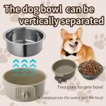 Lightweight Stainless Steel Pet Feeder Bowls - 2 Pack