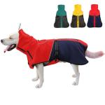 KOOGAL Pet Dog Clothes Coat for Large Dogs，Pet Waterproof Warm Winter Jacket Cold Weather Coats Reflective Pet Vest Warm Fleece Dogs Snowsuit,Dog Raincoat Rain Poncho Windbreaker (Red, 5XL)