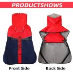 KOOGAL Pet Dog Clothes Coat for Large Dogs，Pet Waterproof Warm Winter Jacket Cold Weather Coats Reflective Pet Vest Warm Fleece Dogs Snowsuit,Dog Raincoat Rain Poncho Windbreaker (Red, 5XL)