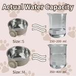 Lightweight Stainless Steel Pet Feeder Bowls - 2 Pack