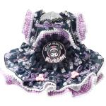 Dog Princess Dresses Kuromi for Small Dogs Lolita Clothes Goth Lace Costume Pet Girl Cute Coat Outfits Fall Costumes (M,Black)