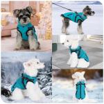 Norbi Warm Dog Coats with Reflective Harness - Winter Jacket Vests for Small & Medium Dogs