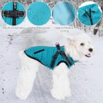 Norbi Warm Dog Coats with Reflective Harness - Winter Jacket Vests for Small & Medium Dogs