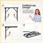 BestPet 32in 36in Dog Grooming Table Foldable Home Pet Bathing Station with Adjustable Height Portable Drying Table with Arm Noose for Medium Small Dogs (32 Inch)