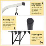 BestPet 32in 36in Dog Grooming Table Foldable Home Pet Bathing Station with Adjustable Height Portable Drying Table with Arm Noose for Medium Small Dogs (32 Inch)