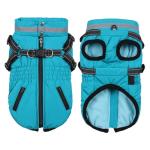 Norbi Warm Dog Coats with Reflective Harness - Winter Jacket Vests for Small & Medium Dogs