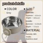 Lightweight Stainless Steel Pet Feeder Bowls - 2 Pack